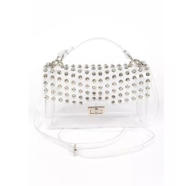 Unbranded BNWT Brand New Transparent Studded Stadium Bag Cleared Studded Bag