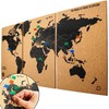 Zinello Design – Cork World Map – Wall Decoration Picture