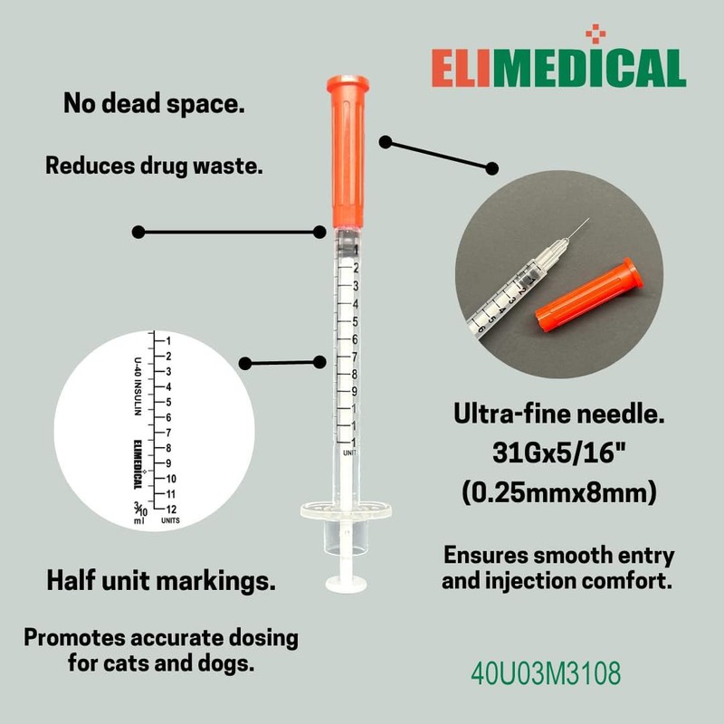0.3ml 31g x 8mm Plastic Multiple Uses Measuring Tools U-40,