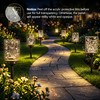 ODEETRONIC Solar Garden Lights, 4 Pack Solar Pathway Lights with
