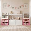 Pink Girl Closet Organizers and Storage Stackable Plastic Drawer Basket