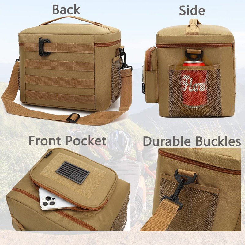 FlowFly Lunch Bag, Insulated Cooler, Thermal Lunch Box Tote with