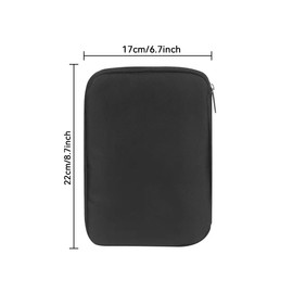 Watch Band Organizer Bag Watch Dial Organizer Data Cable Hard Drive Travel Bag (Black)