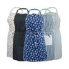 CrazyGadget® 100% Cotton Navy Nautical Apron Lightweight Unisex Chefs Cooks