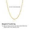 YUJIE Dainty Paperclip Chain Necklace Choker for Women Minimalist Curb