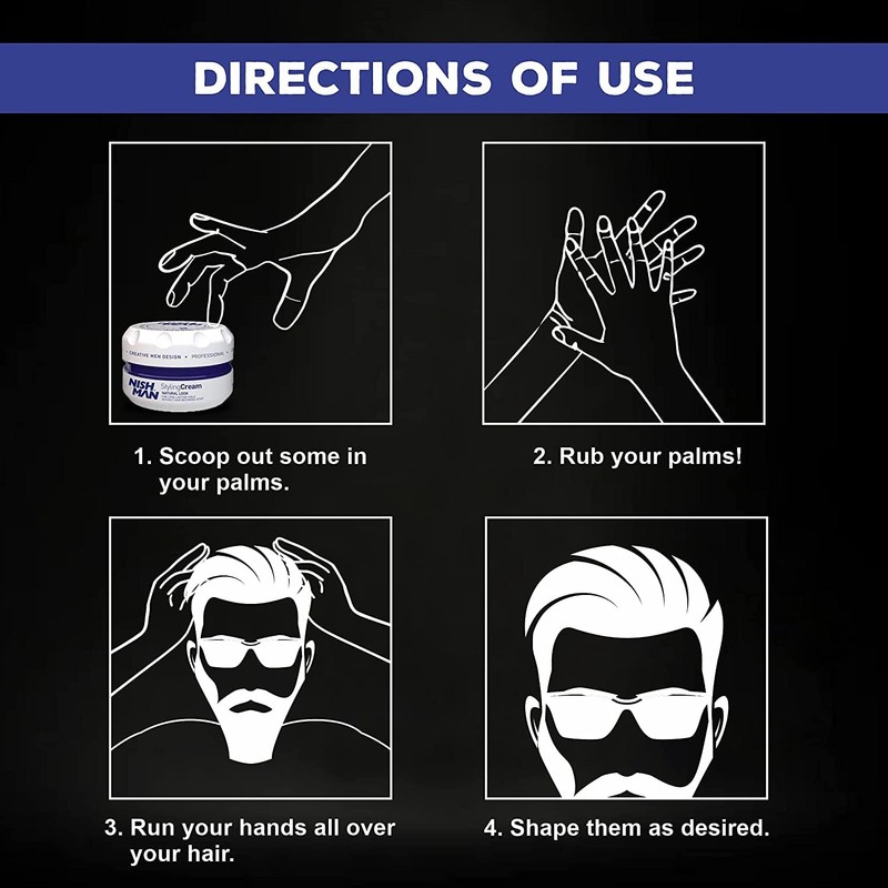 NISHMAN 06 Styling Cream Natural Look - White 150 ml