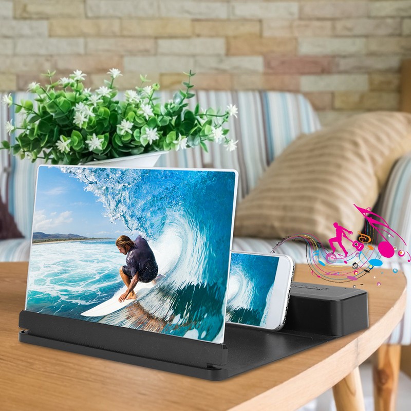 26X 10 Inch Wireless Speaker Mobile Phone Screen Magnifier Bluetooth