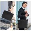 LASUK Aluminum Briefcase, Key Lock Clipboard Storage Box, Lockable Storage
