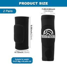 Volleyball Arm Pads and Knee Pads, Volleyball Accessories Forearm Sleeve Knee Protec-Tion Pads Soft Volleybal-l Train Sleeve for Girl Beginner