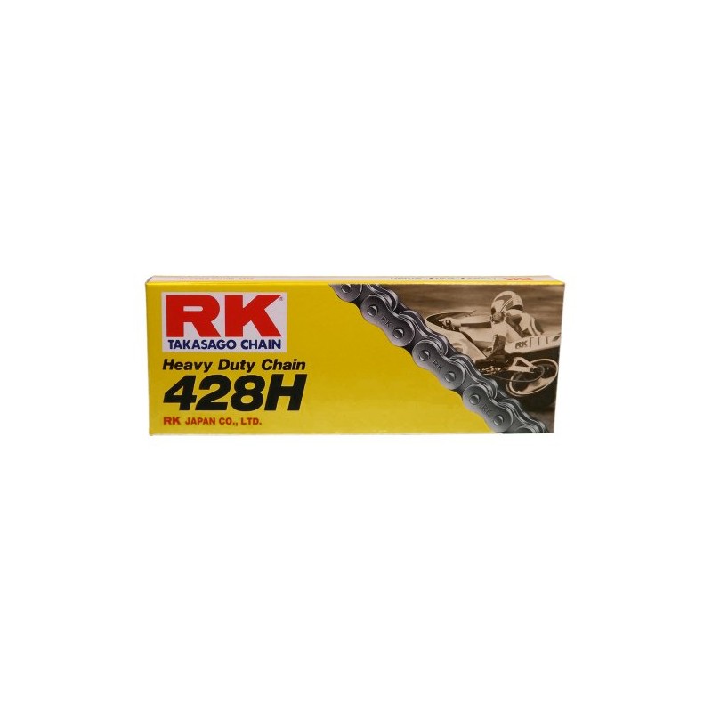 RK Racing Chain M428H-130 (428 Series) 130-Links Standard Non O-Ring