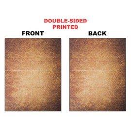 50 rollos de papel clásico pirata, papel envejecido con borde quemado, para crear escritura, dibujo, bocetos, proyectos de álbumes de recortes, compatible con impresoras láser y chorro de tinta | 8.5 x 11 pulgadas (50 hojas)