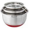 Cook Pro Stainless Steel Mixing Bowls with Non-Skid Base, Set