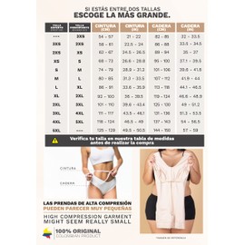 Sonryse 066 Fajas Colombianas Reductoras y Moldeadoras Postparto para Mujer Negro 5X-Large