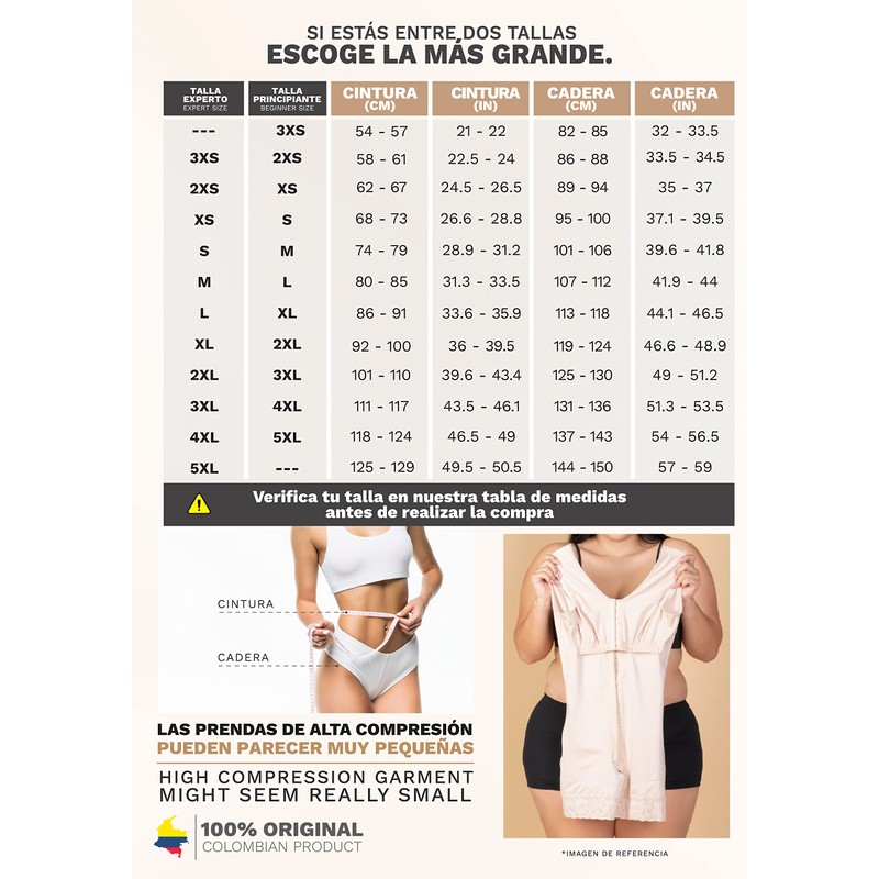 Sonryse 066 Fajas Colombianas Reductoras y Moldeadoras Postparto para Mujer