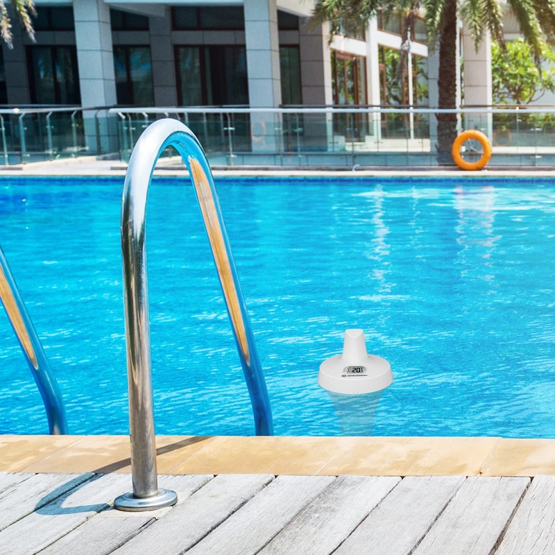 Bresser Pool Thermometer for Water Temperature Measurement, Additional Sensor for