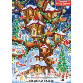 Vermont Christmas Company Elves' Treehouse Chocolate Advent Calendar (Countdown to Christmas)