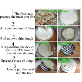 Russian Pelmeni Maker,Ravioli Maker Machine,Dumplings Mold, Russian Dumplings Maker,Pelmeni Metal Mold - Meat Dumplings - Saves The Dumpling Makers a lot of Time and Bring Great Family Fun,Must-Have Item in All Kitchens.