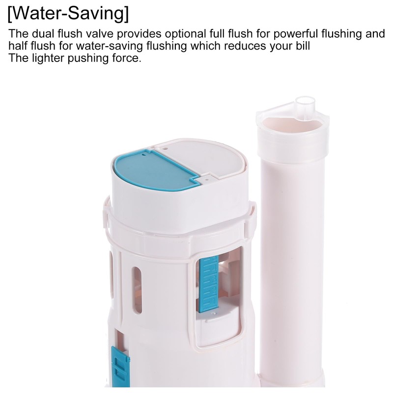 uxcell Toilet Flush Valves, 2 Inch Dual Flush Valve Split