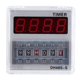 ProgrammableDelay Time Relay Timer 0.1S-99H 8-Pin DH48s s (24V AC/DC)