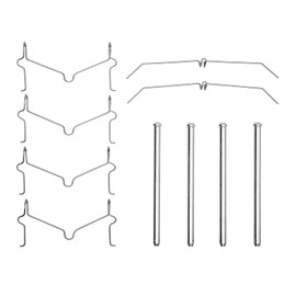 Dynamic Friction Company Front Disc Brake Hardware Kit 340-76074| Fits 2010-2023 Lexus GX460; 2010-2024 Toyota 4Runner; 2010-2021 Toyota Land Cruiser