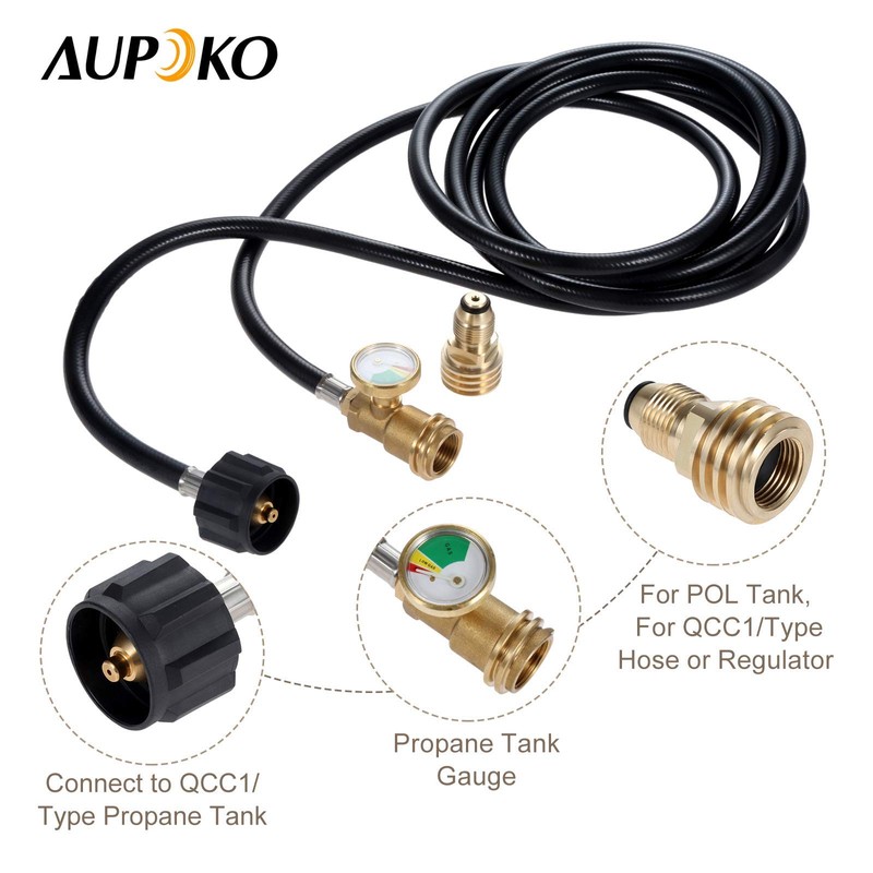 Aupoko 12 FT Propane Tank Extension Hose, Universal Propane Extension
