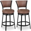 FLYZC Bar Stools, Counter Height Barstools Set of 2, 25"