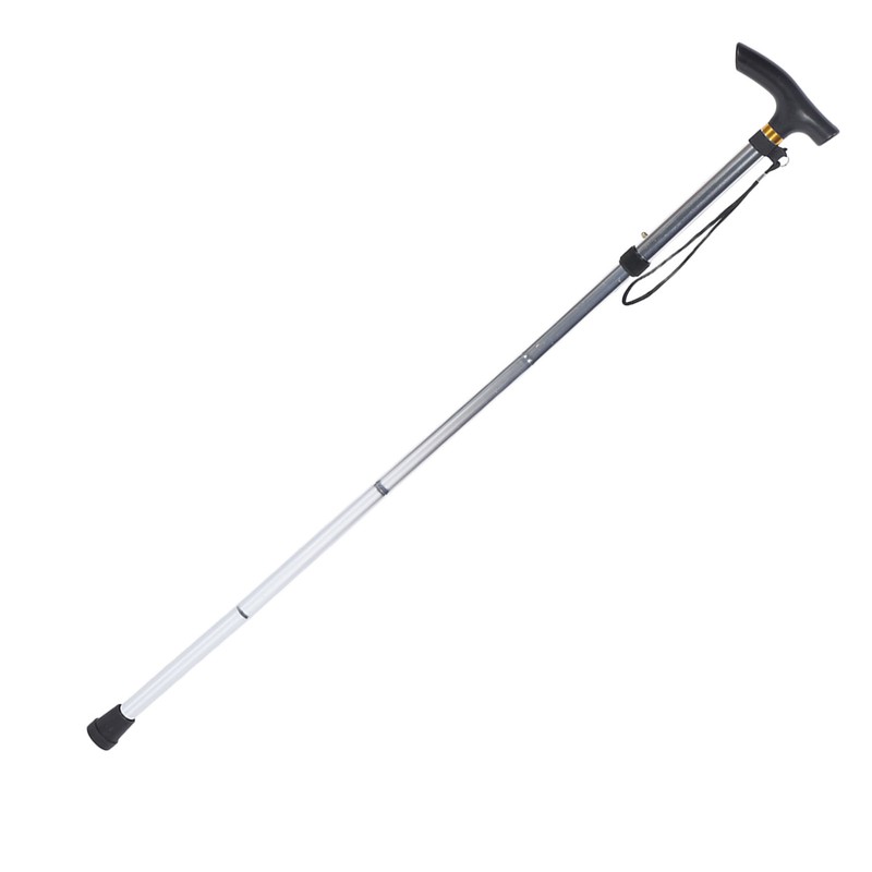 Telescopic Walking Stick Thicken Lightweight Aluminium Alloy Foldable Adjustable Hiking