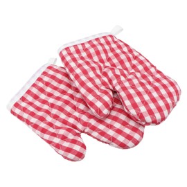 MAGICLULU 2pcs Mittens Christmas STO Toddler Gloves BBQ Gloves Oven Gloves Pot Holders Short Oven Mitts Pot Holder Mitten Microwave Mitts Hot Pot Kids Set Towel Play Pupils Oven Mat Barbecue