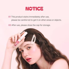 Berrisom Jelly Tattoo Tint, tinte de labios coreano de larga duración con textura de gelatina, color resistente a la transferencia, 0.13 onzas, 4 tono