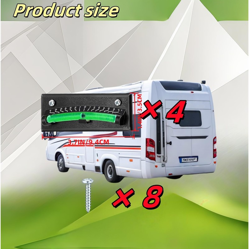 RV Level Bubble - Graduated Scale Stick On Leveling System