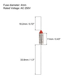 MECCANIXITY 5Pcs Metal Temperature Thermal Fuse RY172 172 °C 341.6 °F 10A 250V Cutoff Thermal Fuse for Motor Transformer Electric Industrial Home Appliance