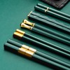 Fiberglass Chopsticks Reusable 5 Pairs Multi-Style Chopstick Set Chinese Japanese
