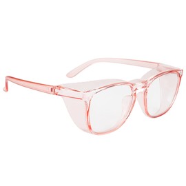 B.ANGEL Safety Glasses Safety Goggles Anti Fog, Blue Light Glasses for Men Women (Pink)