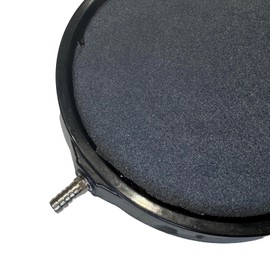 Aqua Universe Round Air Stone Disc for Fish Tank Air Pump 200mm Black Frame Ideal for Aquarium and Hydroponicscs