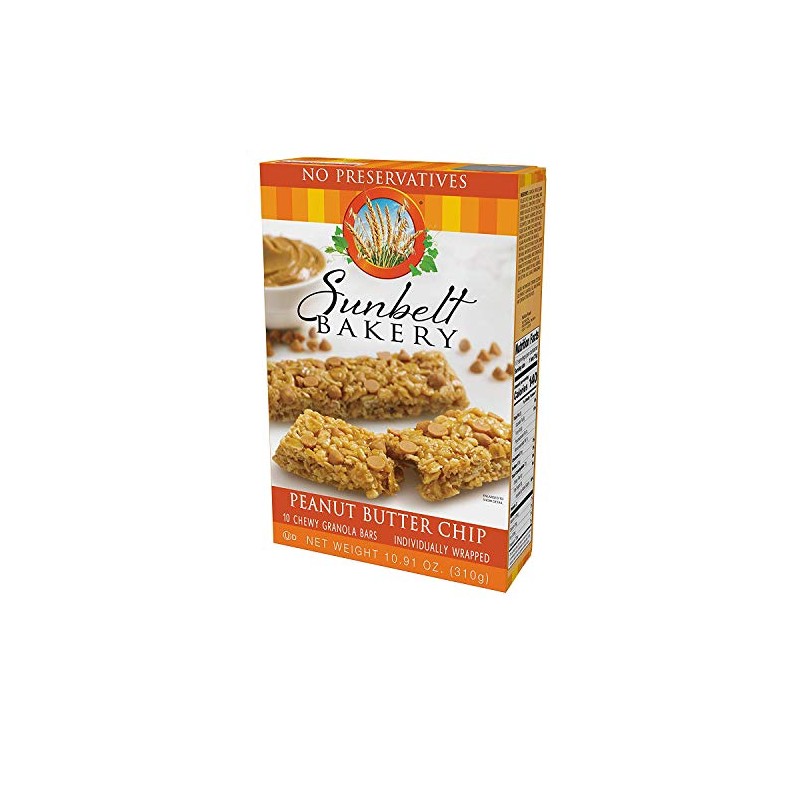Sunbelt Bakery Peanut Butter Chip Chewy Granola Bars, 20 Count