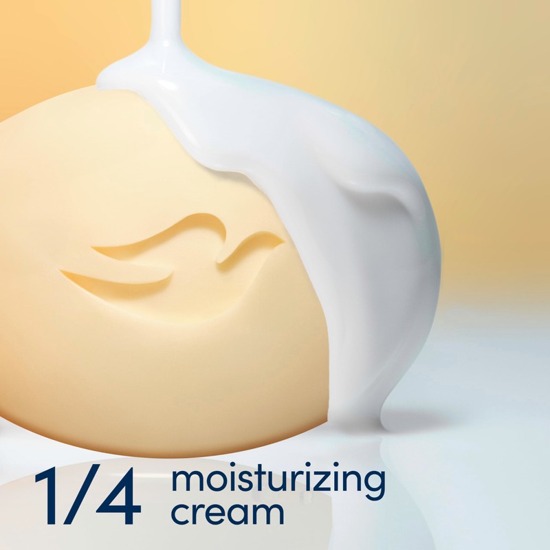 Dove Beauty Bar Soap Shea Butter 4 Count for Nourished,