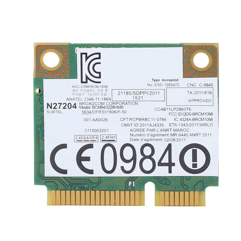 ciciglow PCI-E Network Card BCM943228HMB 2.4G + 5G Dual Band