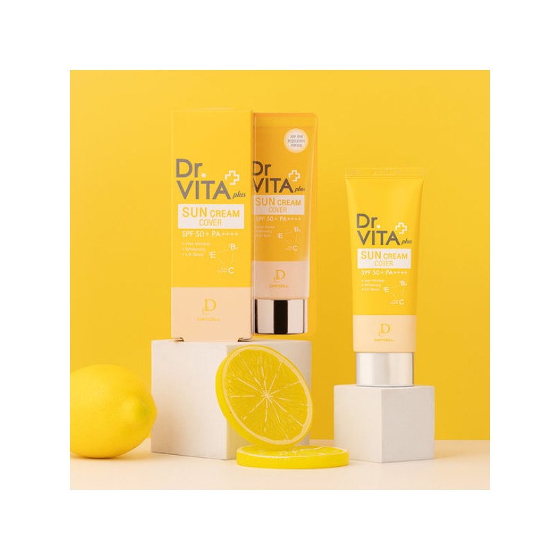 Daycell 닥터비타 3중기능성 비타민 선크림 커버 60g (SPF 50+ /