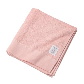 Kusuhashi Crest Woven Imabari Towel KuSu POP Pile Towel Bath Towel Pink Approx. 22.8 x 47.2 inches (58 x 120 cm), Made in Japan 1-69841-11-P