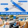 HOMEAN Window Track Cleaning Brush, 2-in-1 Groove Cleaning Tool with