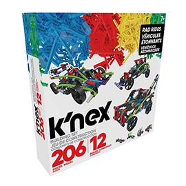 K'NEX | Rad Rides Building Set 12 Model | Educational Toys for Boys and Girls, 206 Piece Stem Learning Kit, Engineering for Kids, Fun and Construction Toys for Children Ages 7+ | Basic fun 15214