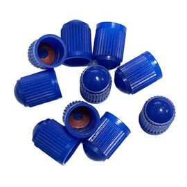 Leliafleury 24Pcs Tyre Valve Caps Plastic Dust Caps Universal Car Tire Stem Dust Covers with O Seal Ring for SUV, Motorbike, Trucks, Bike, Bicycle (Blue)
