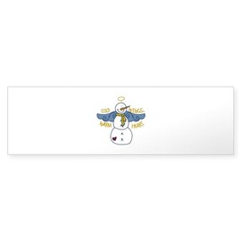 CafePress Warm Heart Angel Bumper Sticker Sticker (Bumper 50 pk)
