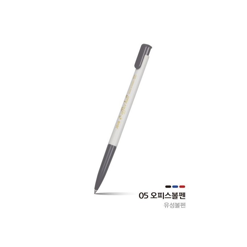 Java e-Office Ballpoint Pen 12-Piece Set (Black/Blue/Red) (0.5/0.7/1.0mm) / 자바