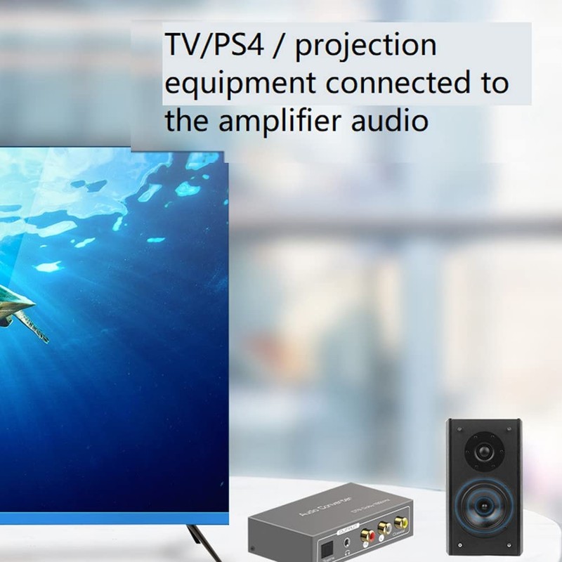 Lrocaoai 192KHz Multi Function Audio Converter,for ARC Toslink Optical SPDIF