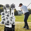 Golf Putter Blade Club Head Cover Pingtype Magnetic White PU