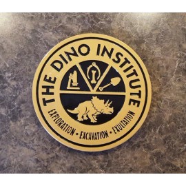 11" DINOSAUR Dinoland U.S.A. Dino Institute Inspired Logo Animal Kingdom Sign
