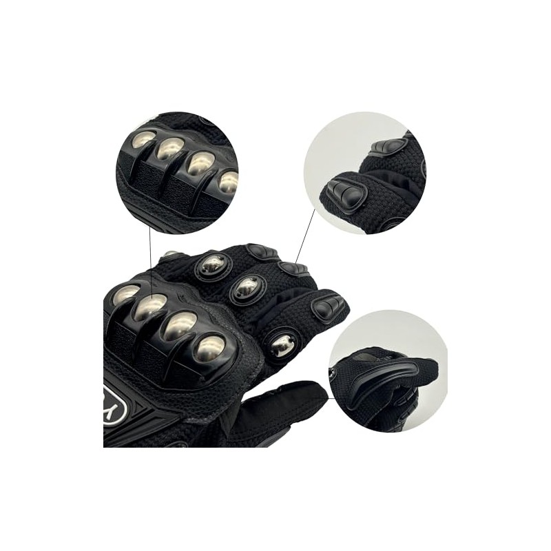 Motorcycle Powersports Gloves for Men, Touchscreen Motorcycle Gloves with Hard