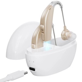 Wuvee Hearing Aids Hearing Amplifiers for Seniors Rechargeable with Noise Cancelling,,