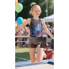 MOLLDAN - Maillot de gimnasia para niñas, Conjunto de flores